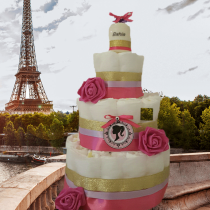 Gâteau de Couche pour fille »Princess rosy »